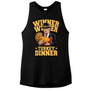 Winner Winnter Turkey Dinner Donald Trump Thanksgiving Funny Ladies PosiCharge Tri-Blend Wicking Tank