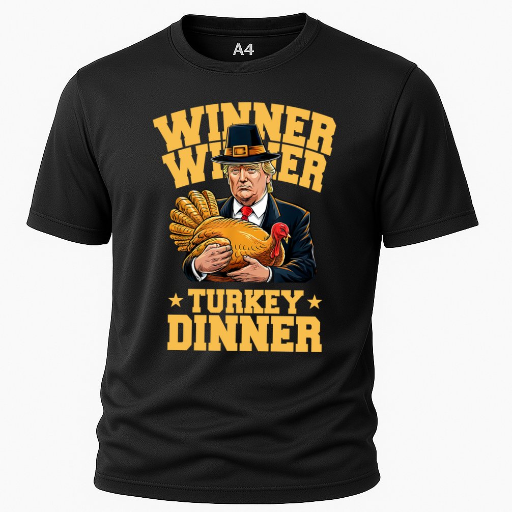 Winner Winnter Turkey Dinner Donald Trump Thanksgiving Funny Cooling Performance Crew T-Shirt