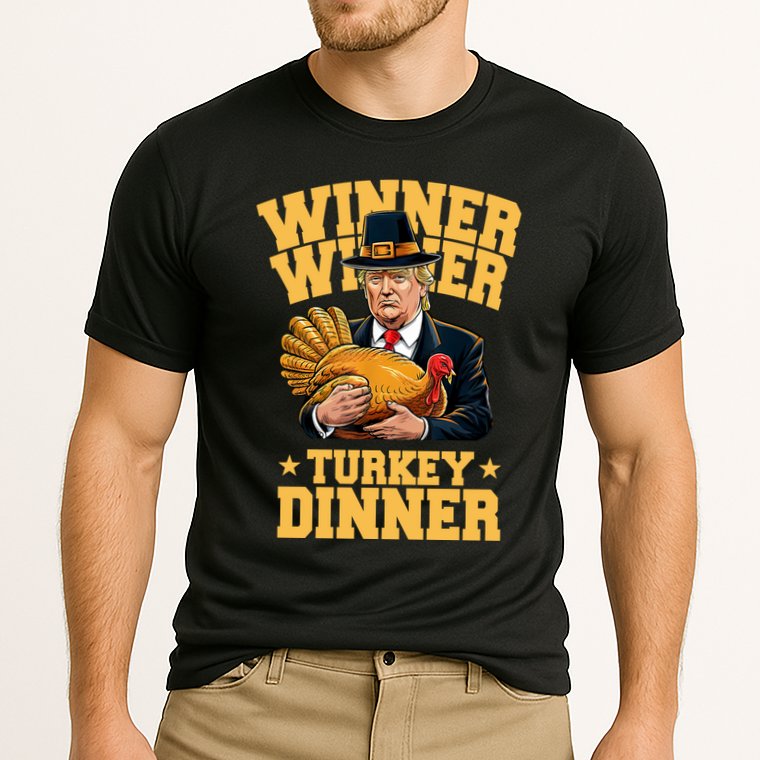 Winner Winnter Turkey Dinner Donald Trump Thanksgiving Funny Cooling Performance Crew T-Shirt