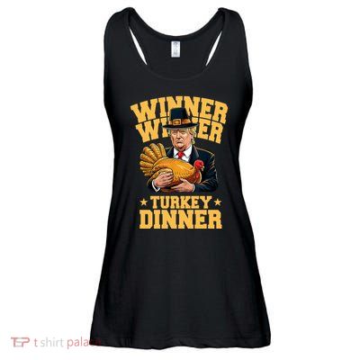 Winner Winnter Turkey Dinner Donald Trump Thanksgiving Funny Ladies Essential Flowy Tank