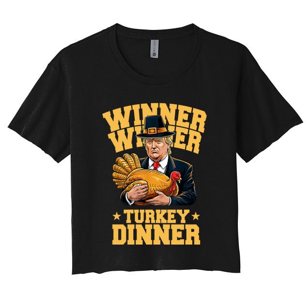 Winner Winnter Turkey Dinner Donald Trump Thanksgiving Funny Crop Top