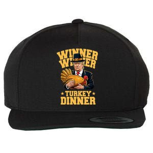 Winner Winnter Turkey Dinner Donald Trump Thanksgiving Funny Wool Snapback Cap