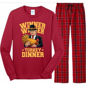 Winner Winnter Turkey Dinner Donald Trump Thanksgiving Funny Long Sleeve Pajama Set