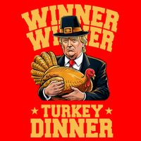 Winner Winnter Turkey Dinner Donald Trump Thanksgiving Funny Flatbill Hat