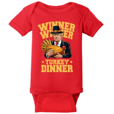 Winner Winnter Turkey Dinner Donald Trump Thanksgiving Funny Baby Bodysuit