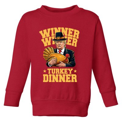 Winner Winnter Turkey Dinner Donald Trump Thanksgiving Funny Toddler Sweatshirt