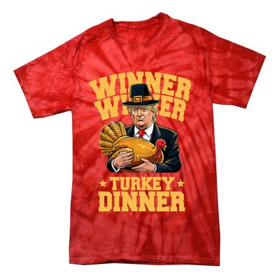 Winner Winnter Turkey Dinner Donald Trump Thanksgiving Funny Tie-Dye T-Shirt