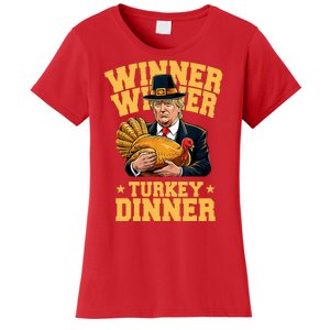 Winner Winnter Turkey Dinner Donald Trump Thanksgiving Funny Women's T-Shirt