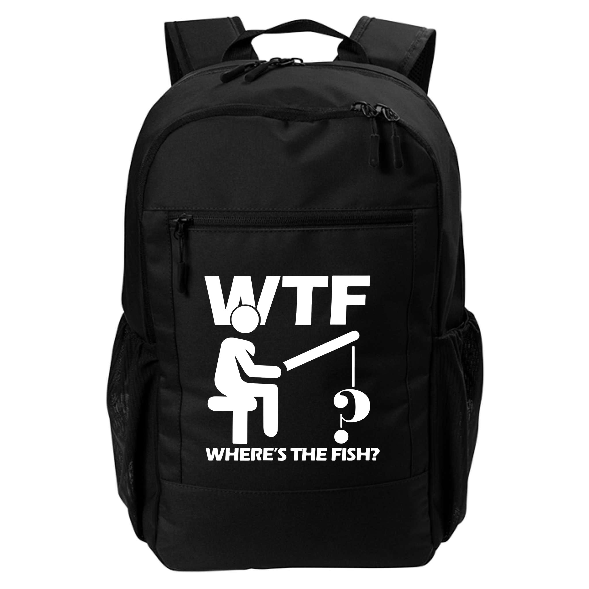 Wtf Wheres The Fish Backpack