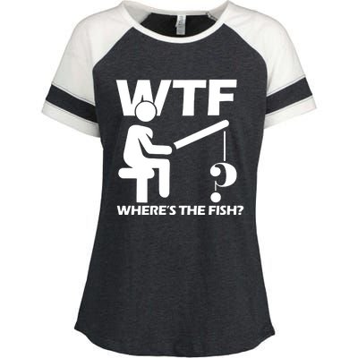 Wtf Wheres The Fish Enza Ladies Jersey Colorblock Tee