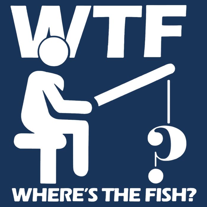 Wtf Wheres The Fish 7 Panel Mesh Trucker Snapback Hat