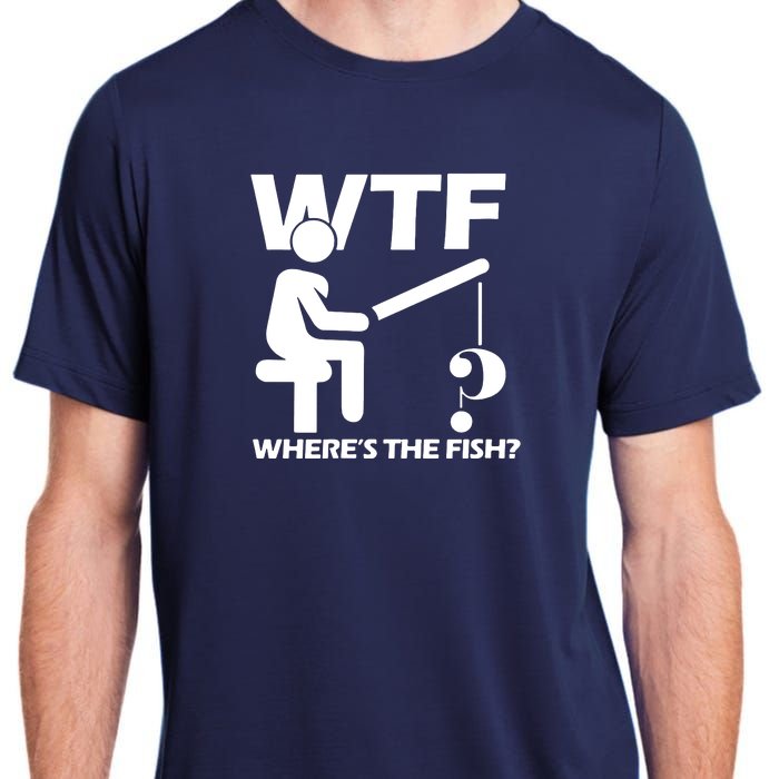 Wtf Wheres The Fish Adult ChromaSoft Performance T-Shirt