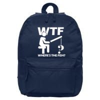 Wtf Wheres The Fish 16 in Basic Backpack