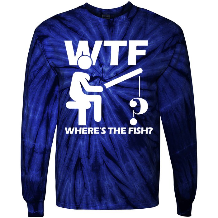 Wtf Wheres The Fish Tie-Dye Long Sleeve Shirt