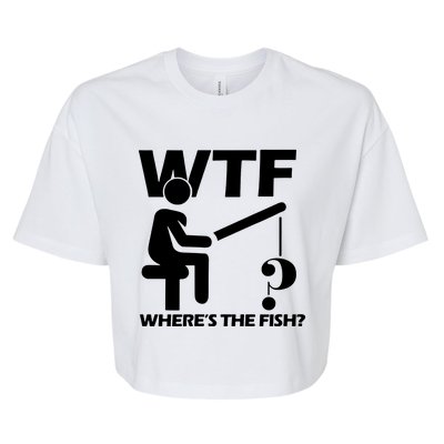 Wtf Wheres The Fish Bella+Canvas Jersey Crop Tee