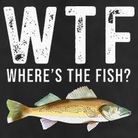 WTF Wheres The Fish Walleye Pike Funny Fishing Gifts Adult Drive Performance Visor