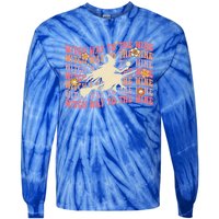 Witch Way To The Wine Retro Groovy Funny Halloween Costume Meaningful Gift Tie-Dye Long Sleeve Shirt