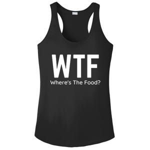 Wtf Wheres The Food Funny Adult Humor Gift Ladies PosiCharge Competitor Racerback Tank