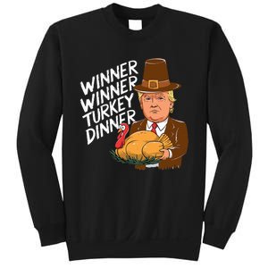 Winner Winner Turkey Dinner Trump Funny Thanksgiving Sweatshirt