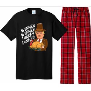 Winner Winner Turkey Dinner Trump Funny Thanksgiving Pajama Set