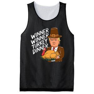 Winner Winner Turkey Dinner Trump Funny Thanksgiving Mesh Reversible Basketball Jersey Tank