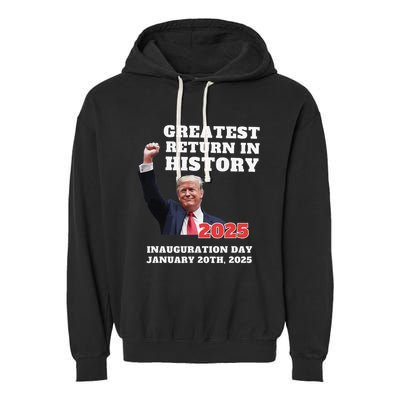 We Won Trump Greatest Return In History Get Over It Return Garment-Dyed Fleece Hoodie