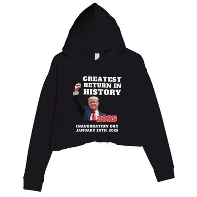 We Won Trump Greatest Return In History Get Over It Return Crop Fleece Hoodie