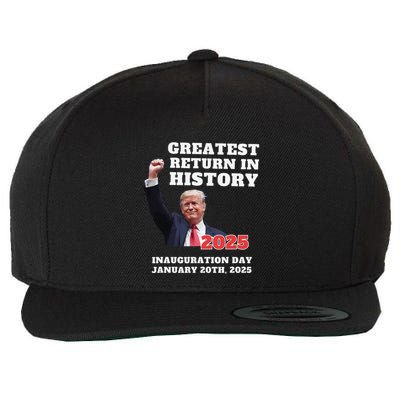 We Won Trump Greatest Return In History Get Over It Return Wool Snapback Cap