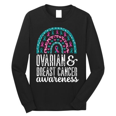 We Wear Teal Ovarian Cancer Awareness Month Long Sleeve Shirt