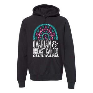 We Wear Teal Ovarian Cancer Awareness Month Premium Hoodie