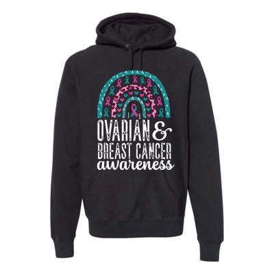 We Wear Teal Ovarian Cancer Awareness Month Premium Hoodie