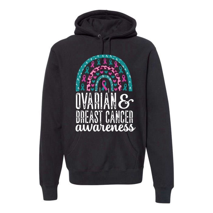 We Wear Teal Ovarian Cancer Awareness Month Premium Hoodie