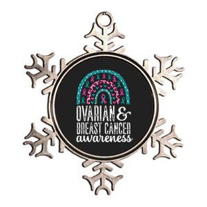 We Wear Teal Ovarian Cancer Awareness Month Metallic Star Ornament