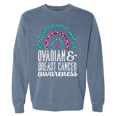 We Wear Teal Ovarian Cancer Awareness Month Garment-Dyed Sweatshirt