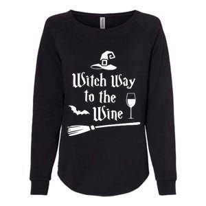 Witch Way To The Wine Shirts Funny Wine Drinking Gift Idea Womens California Wash Sweatshirt