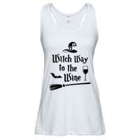 Witch Way To The Wine Shirts Funny Wine Drinking Gift Idea Ladies Essential Flowy Tank