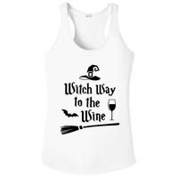 Witch Way To The Wine Shirts Funny Wine Drinking Gift Idea Ladies PosiCharge Competitor Racerback Tank