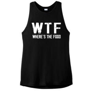 Wtf Wheres The Food Funny Food Enthusiasts Great Gift Ladies PosiCharge Tri-Blend Wicking Tank