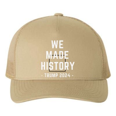 We Won Trump We Made History Garbage Victory Celebration Yupoong Adult 5-Panel Trucker Hat