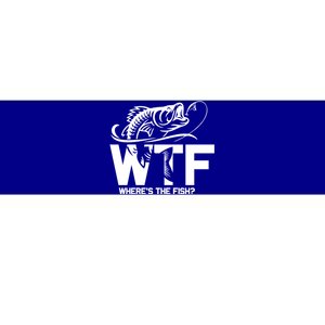 Wtf WhereS The Fish Funny Fishing Lover Gift Bumper Sticker