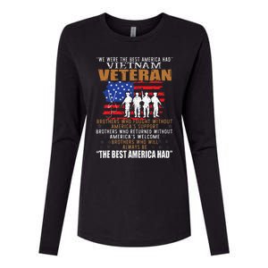 We Were The Best America Had Vietnam Veteran Brothers Who Womens Cotton Relaxed Long Sleeve T-Shirt