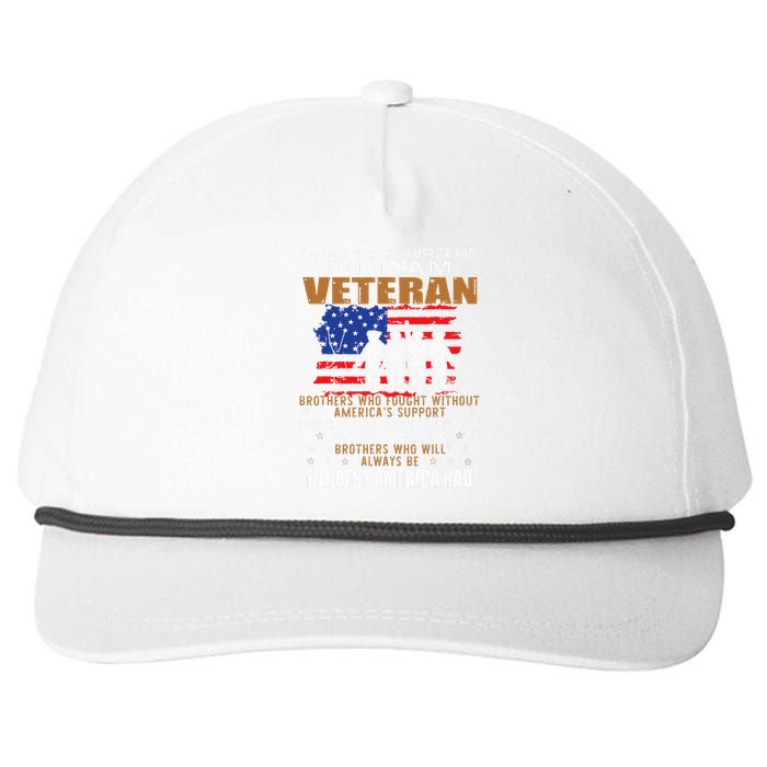 We Were The Best America Had Vietnam Veteran Brothers Who Snapback Five-Panel Rope Hat