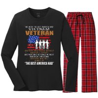 We Were The Best America Had Vietnam Veteran Brothers Who Women's Long Sleeve Flannel Pajama Set 