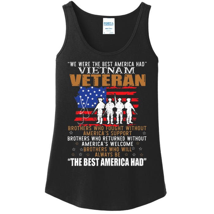 We Were The Best America Had Vietnam Veteran Brothers Who Ladies Essential Tank