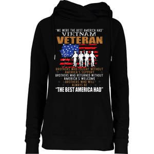 We Were The Best America Had Vietnam Veteran Brothers Who Womens Funnel Neck Pullover Hood