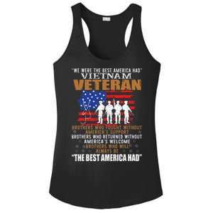 We Were The Best America Had Vietnam Veteran Brothers Who Ladies PosiCharge Competitor Racerback Tank