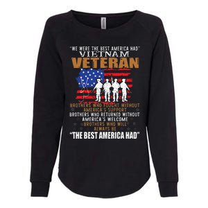 We Were The Best America Had Vietnam Veteran Brothers Who Womens California Wash Sweatshirt