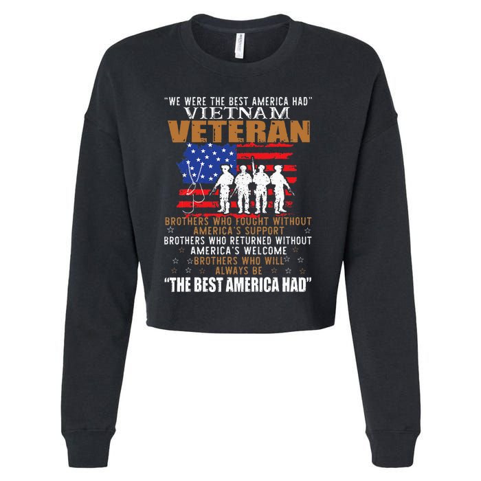 We Were The Best America Had Vietnam Veteran Brothers Who Cropped Pullover Crew