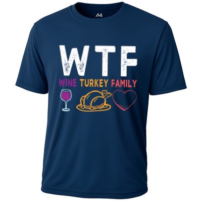 Wtf Wine Turkey Family Funny Thanksgiving Day Performance Shirt