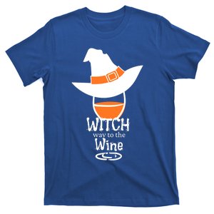 Witch Way To The Wine Funny Halloween Wine Ing Mom Meaningful Gift T-Shirt